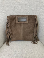 Borsa Vera Pelle Frange Manico VPBF001