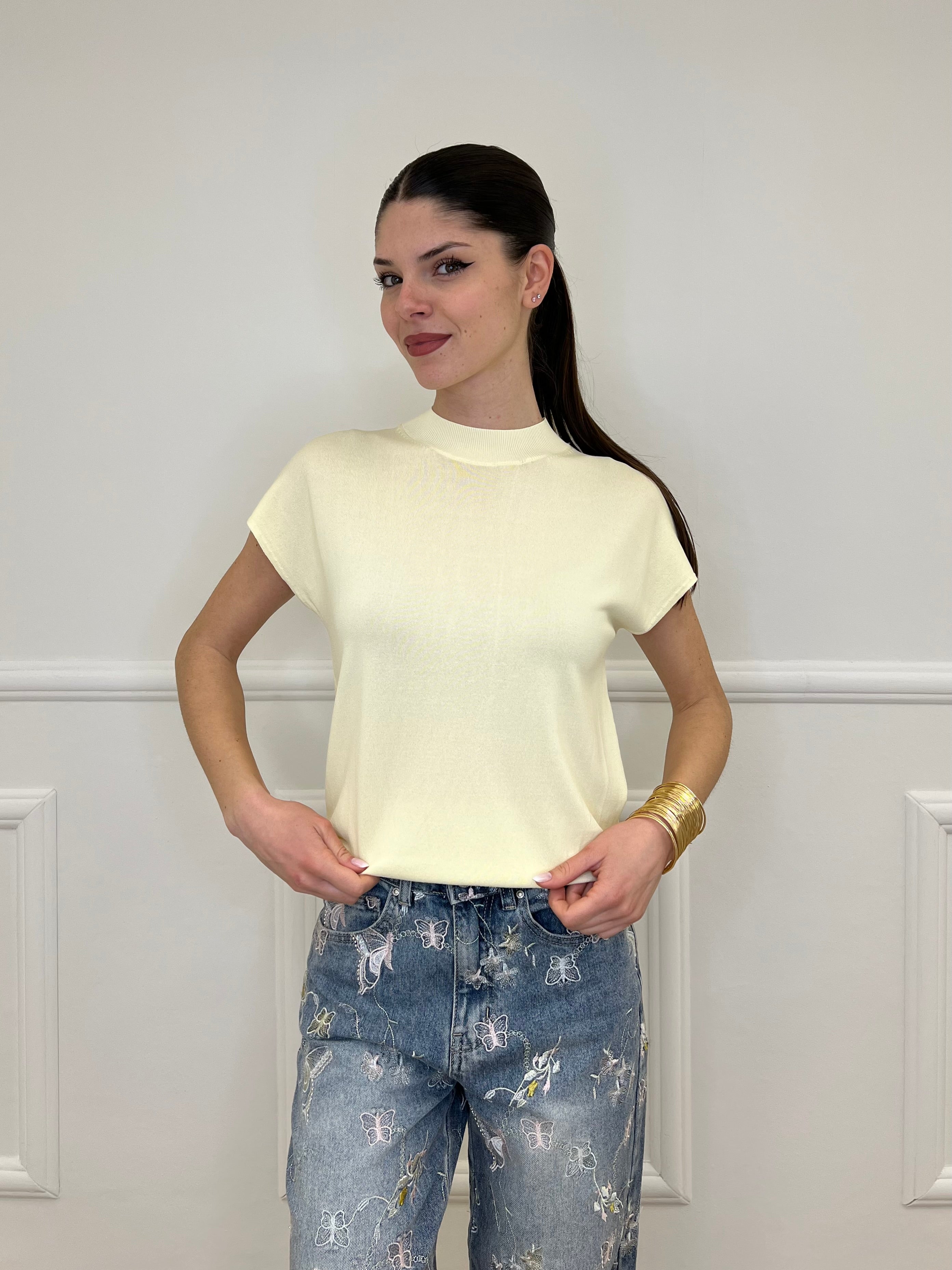 Lupetto In Viscosa Smanicato 6197