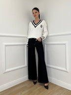 Jeans Palazzo Y549 Blue Black