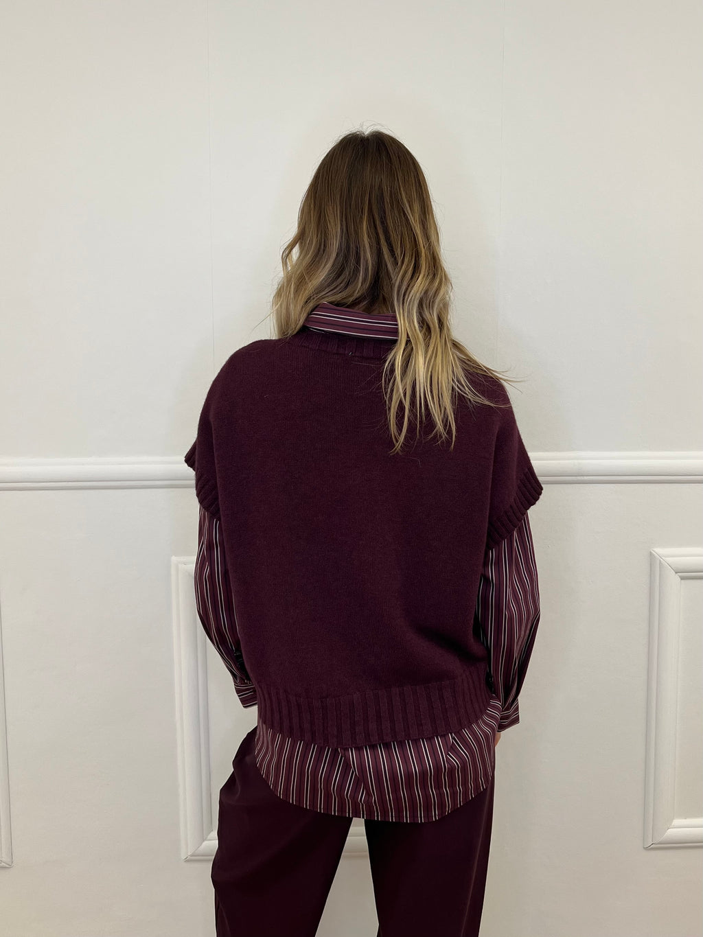 Maglia Scatoletta Maniche Corte B918 Burgundy