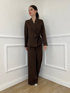 Tailleur con Fiocco 570851 Moro