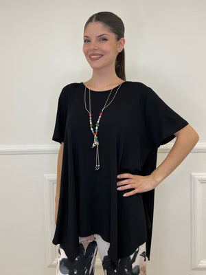 Maxi Maglia Viscosa 20450 Nero