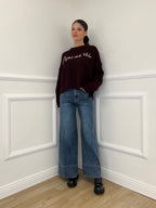 Jeans Wide Leg Orlo P281-1