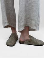 Sabot Clogs Scamosciato HE23160 Khaki