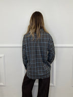 Camicia Check 17298 Marrone e Azzurro