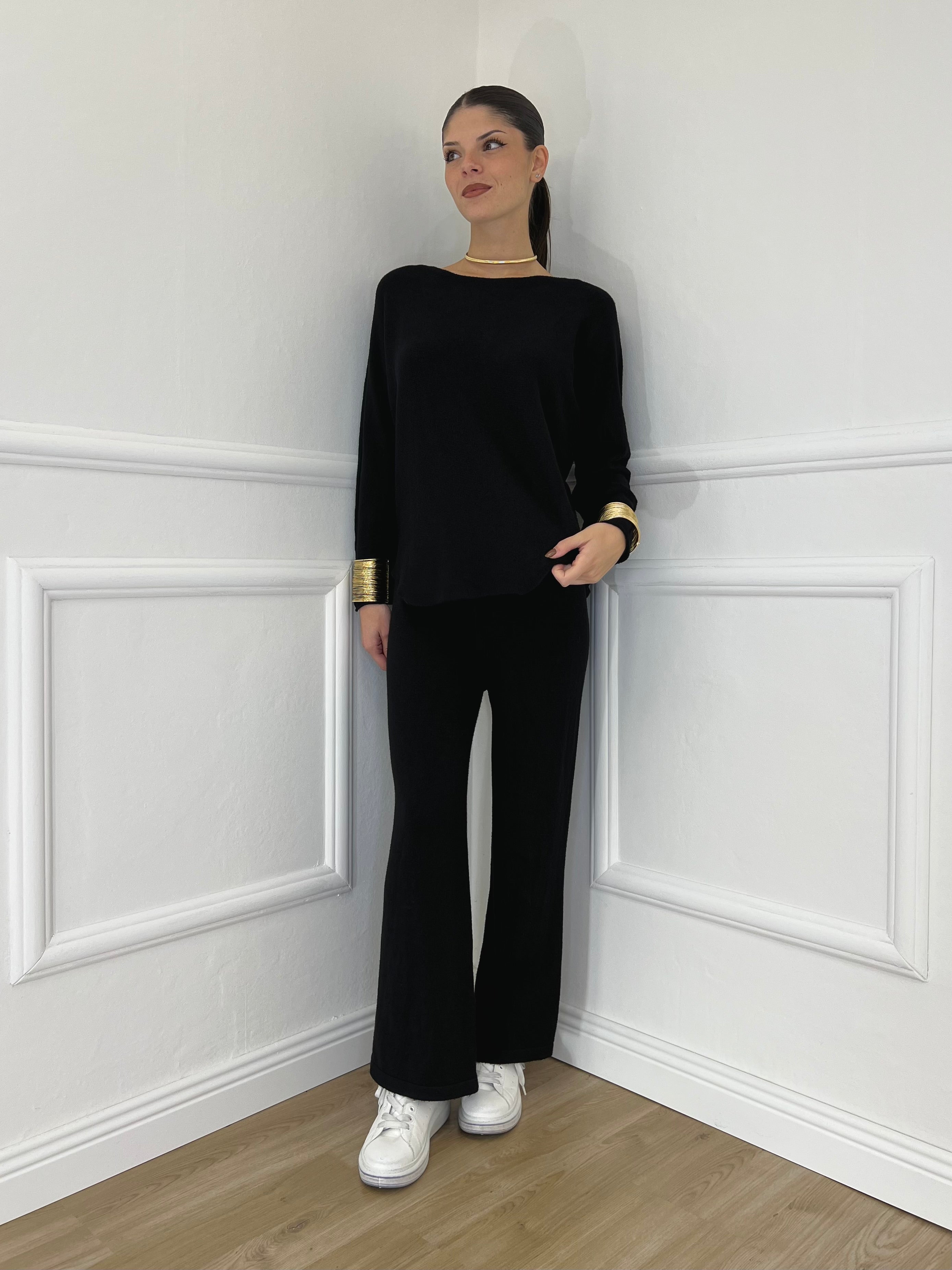 Completo Girocollo 24043 Nero