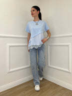 Jeans Strass 5051 Azzurro
