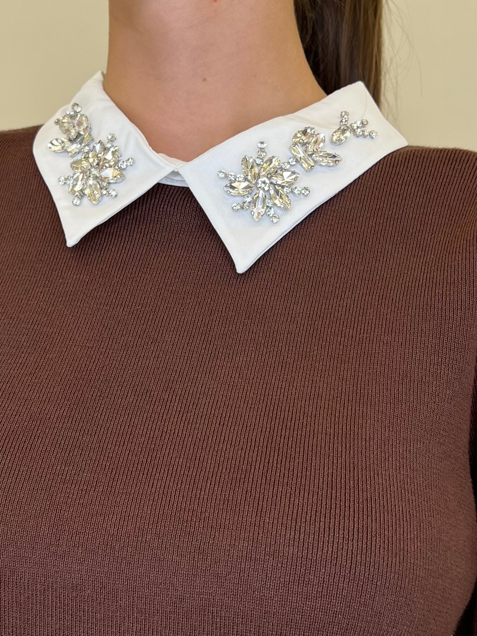 Maglia Collo Gioiello 7818 Marrone