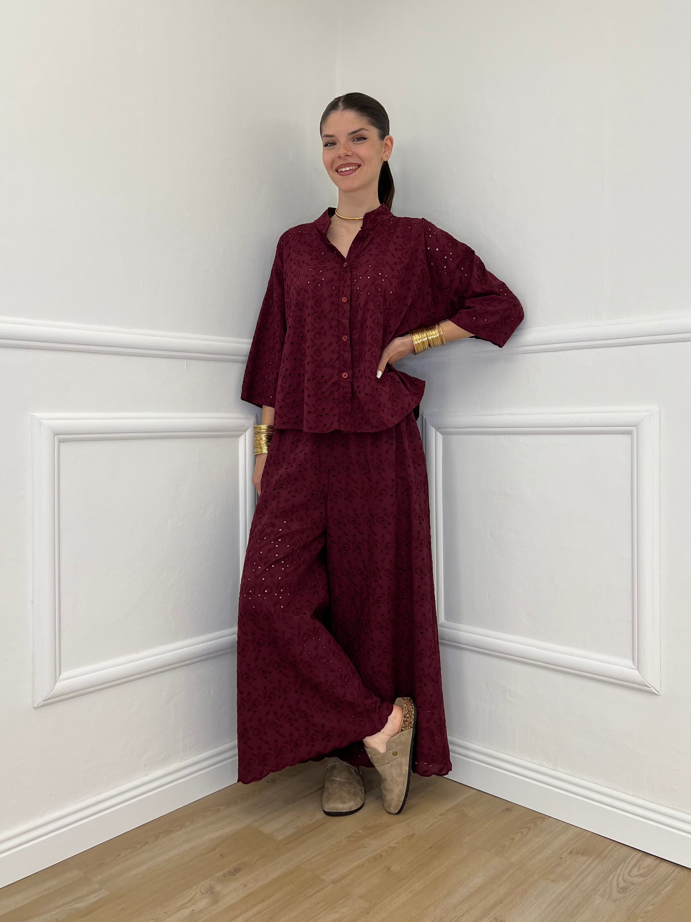 Pantalone Gaucho Sangallo 11379 Burgundy