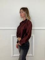 Camicia Over Chiffon 2372 Bordeaux