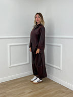 Pantalone Gaucho Baggy Used 4840 Burgundy