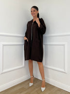 Maxi Sweatshirt 41875 Coffee