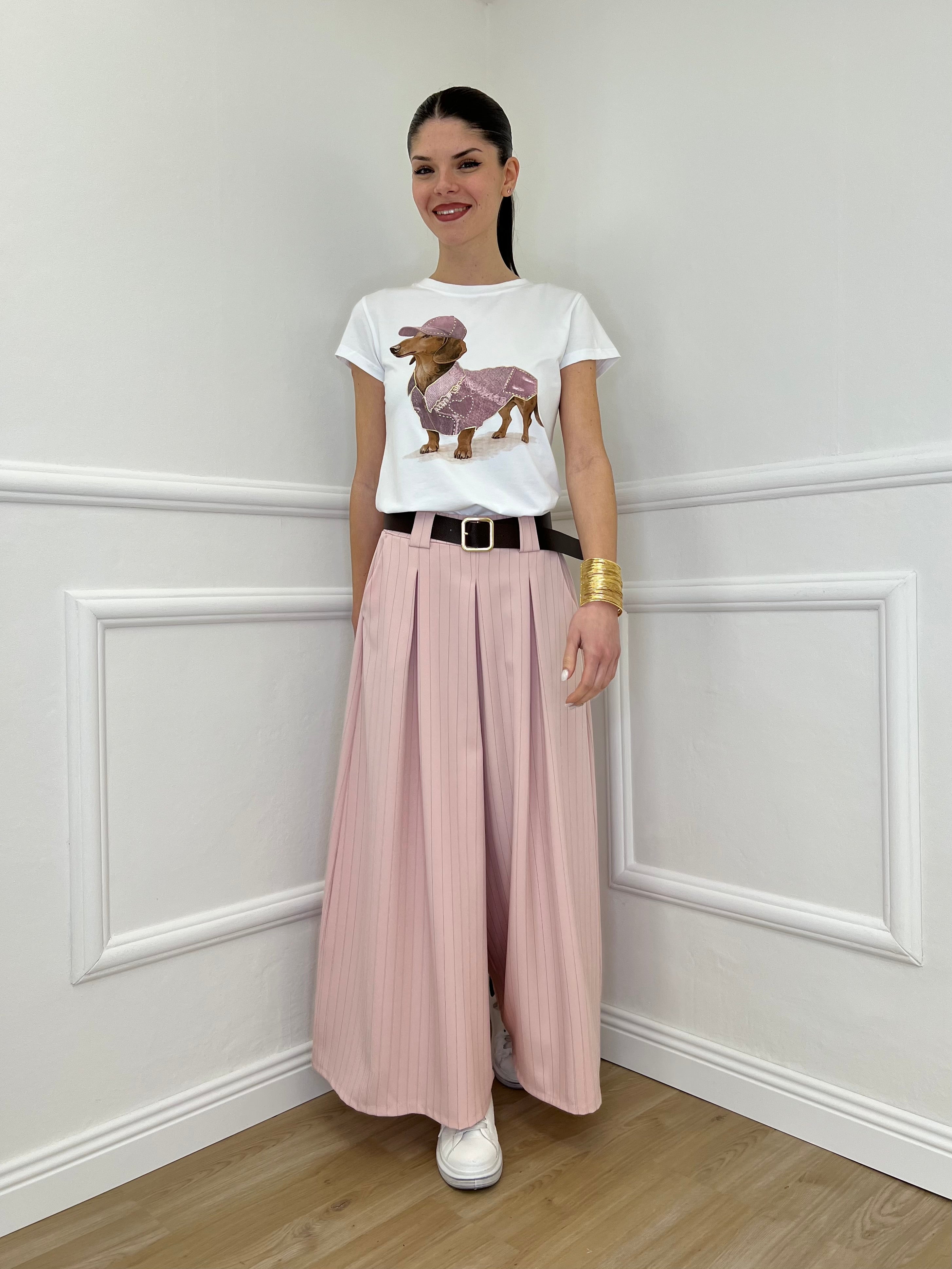 Pantagonna Gessato 2568 Rosa