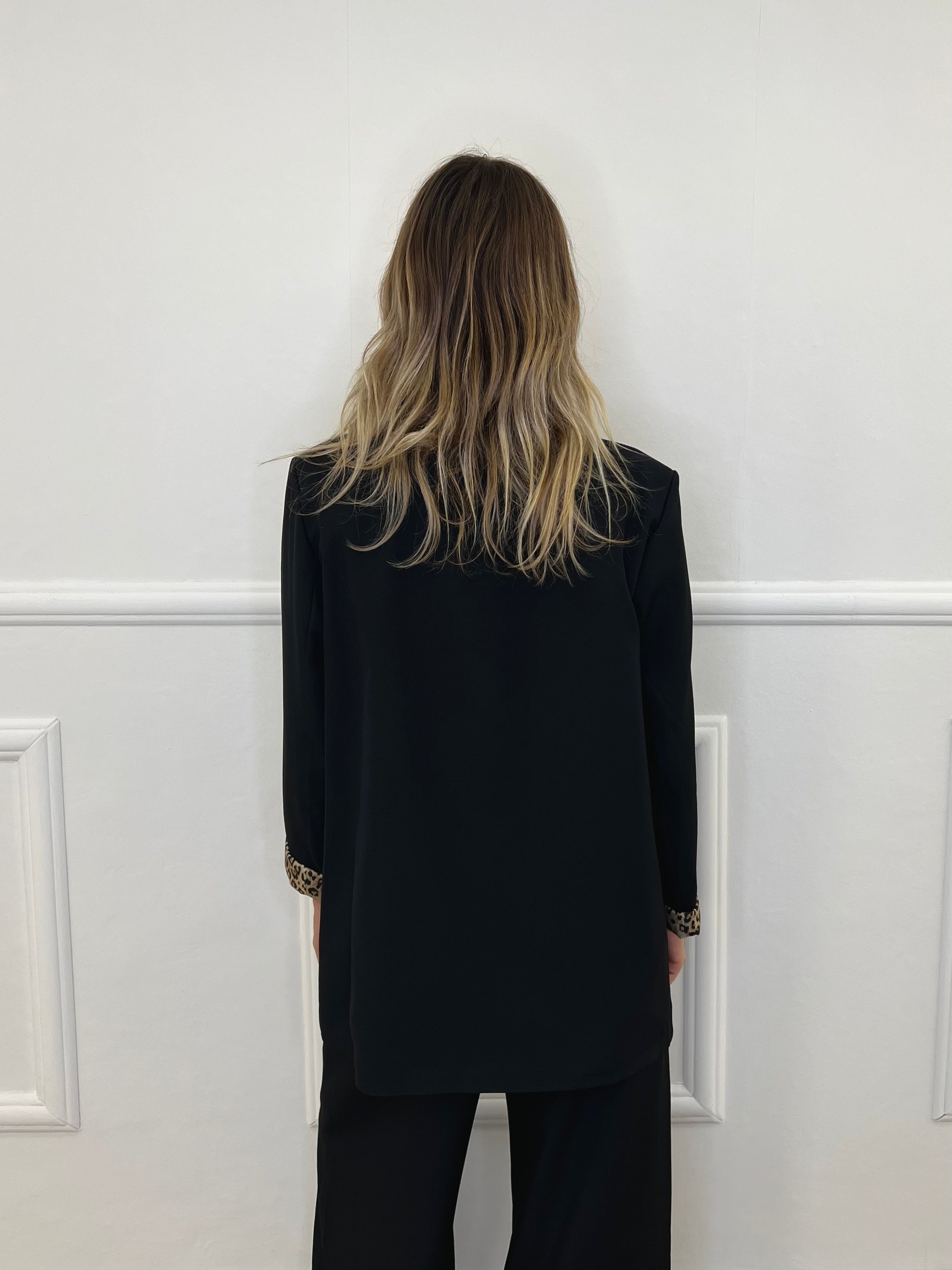 Blazer Interno Maculato 25623 Nero
