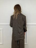 Blazer Over Principe Di Galles 4273 Marrone