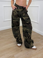 Jeans Balloon Vita Incrociata Camouflage 5500