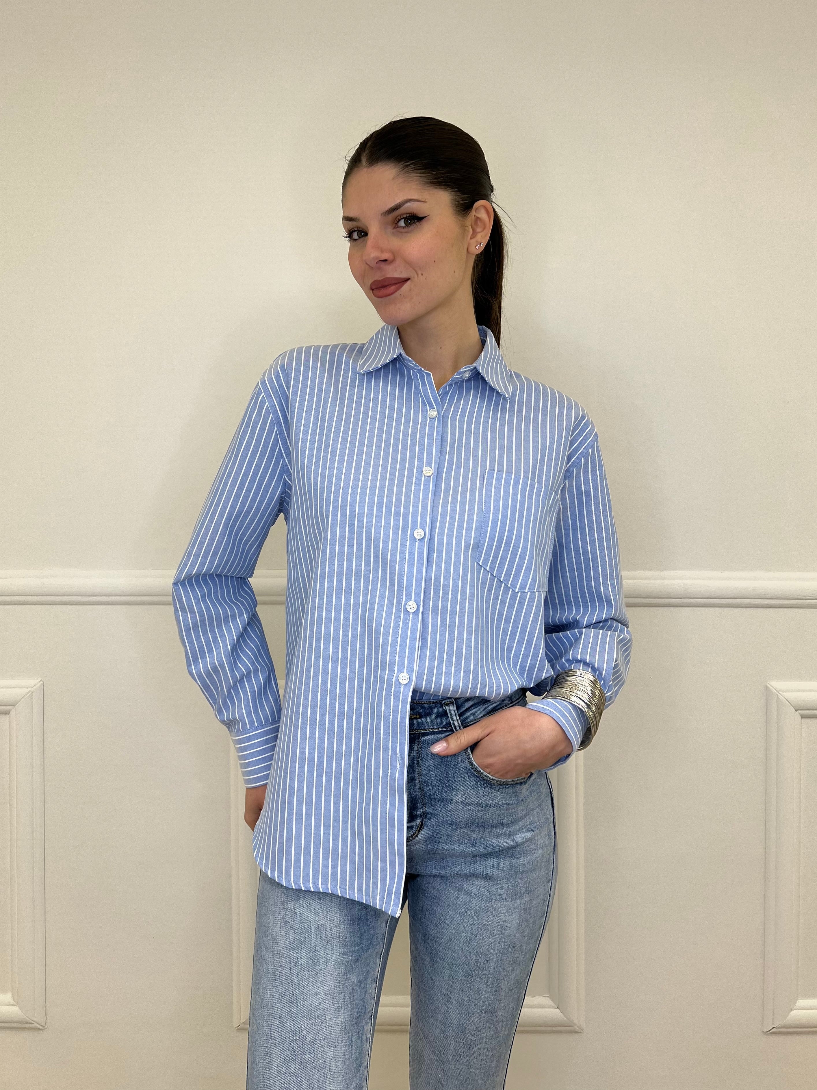 Camicia Oxford Bastoncino 171790 Azzurro