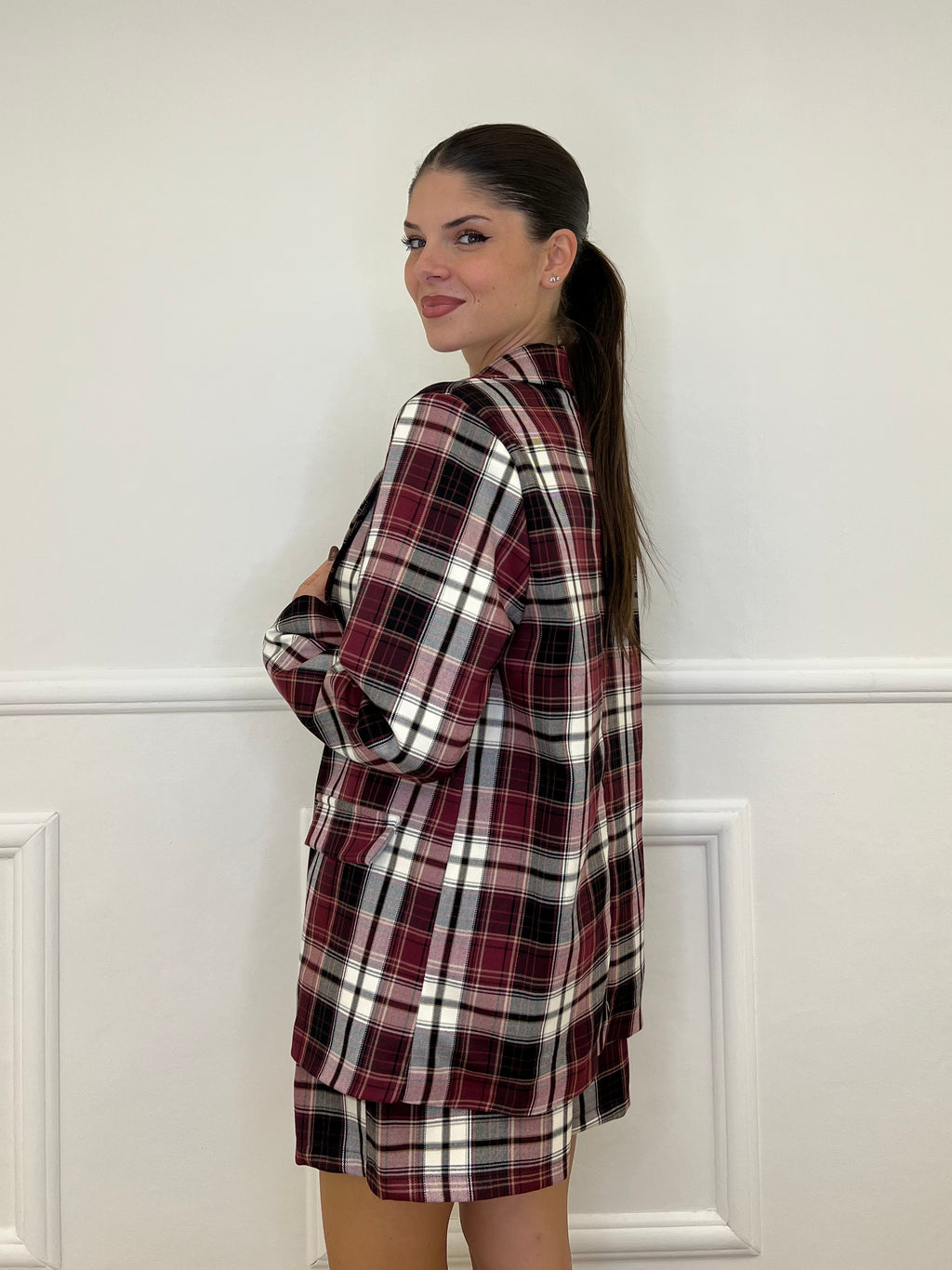 Completo Shorts A6964 Burgundy