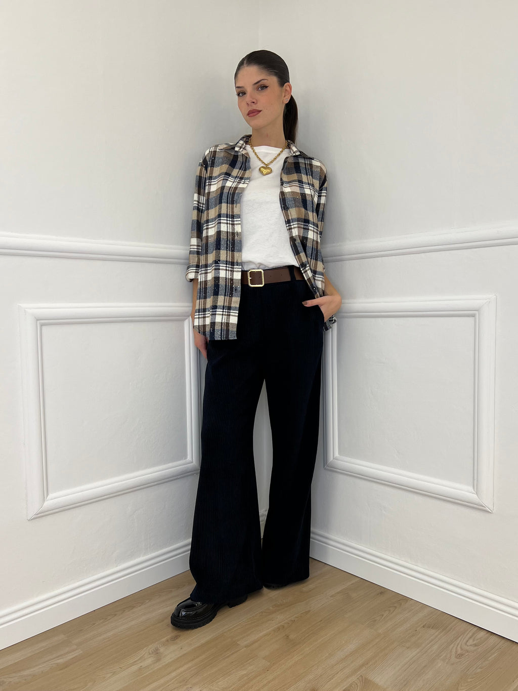 Pantalone Corduroy 6156 Blu