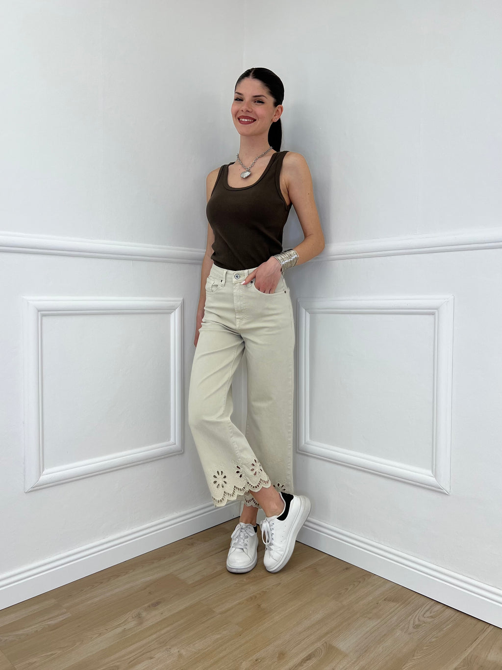 Jeans Orlo Sangallo 2239 Ecru