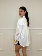 Camicia Inserti Sangallo 2264 Bianco