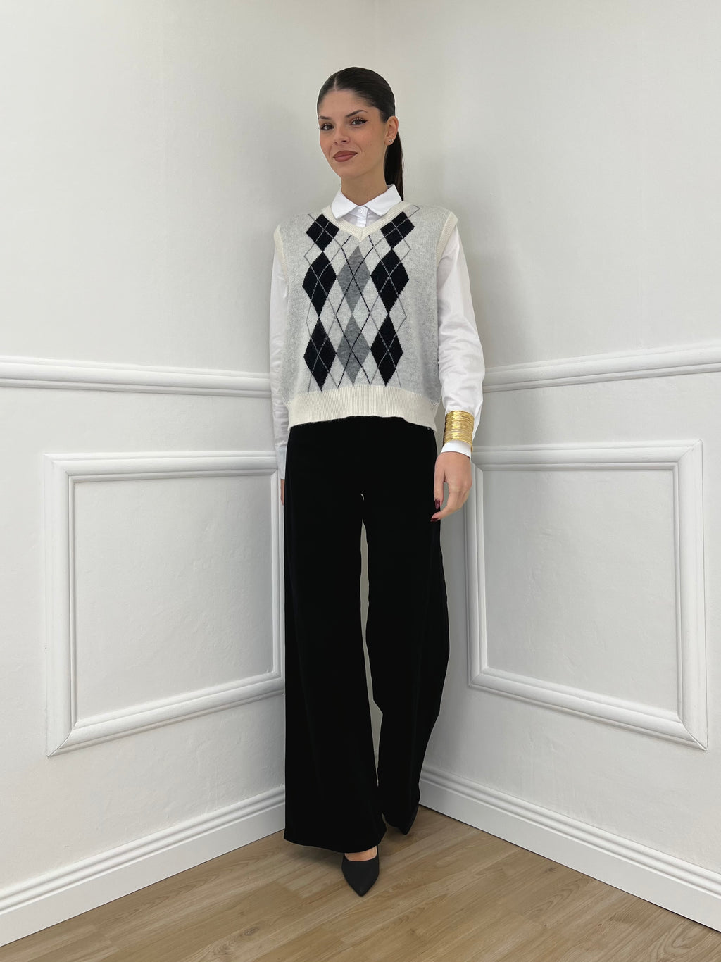 Gilet Losanghe 261711 Panna