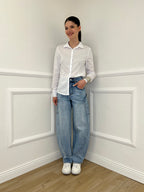 Camicia Slim Cotone 6036 Bianco