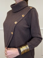 Maglia Sormontata Bottoni 9632 Moro