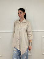 Camicia Asimmetrica 41915 Beige