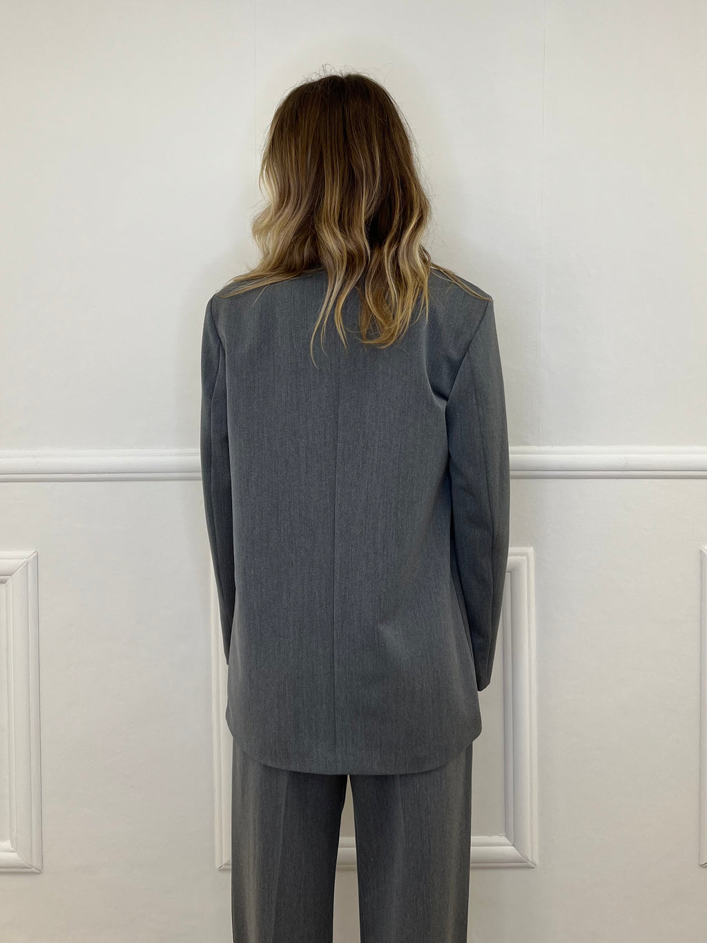 Blazer Doppiopetto Oversize 2412 Grigio