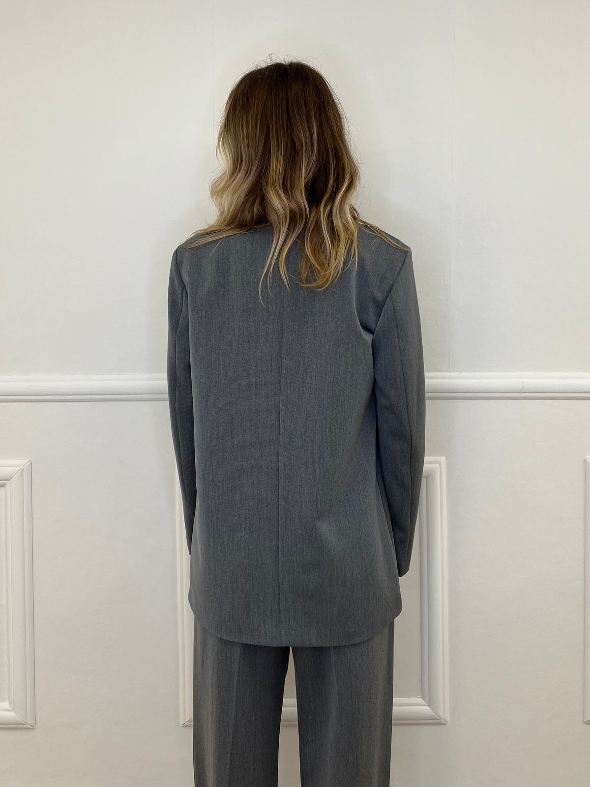 Blazer Doppiopetto Oversize 2412 Grigio