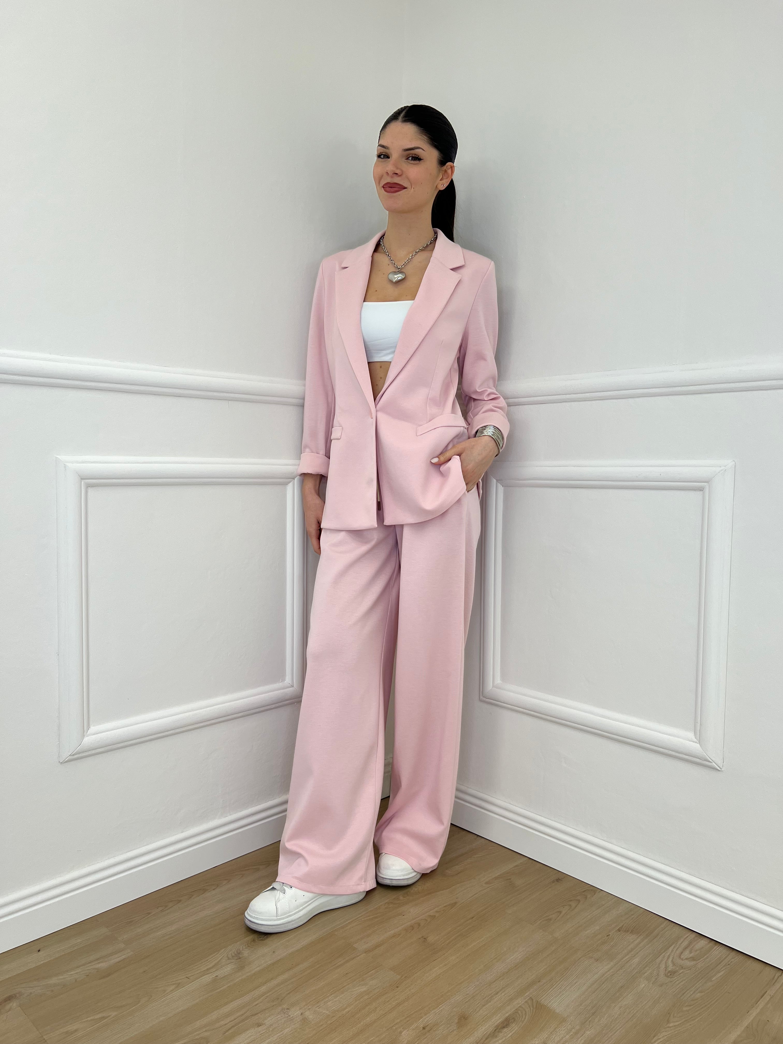 Blazer in Viscosa 27435 Rosa