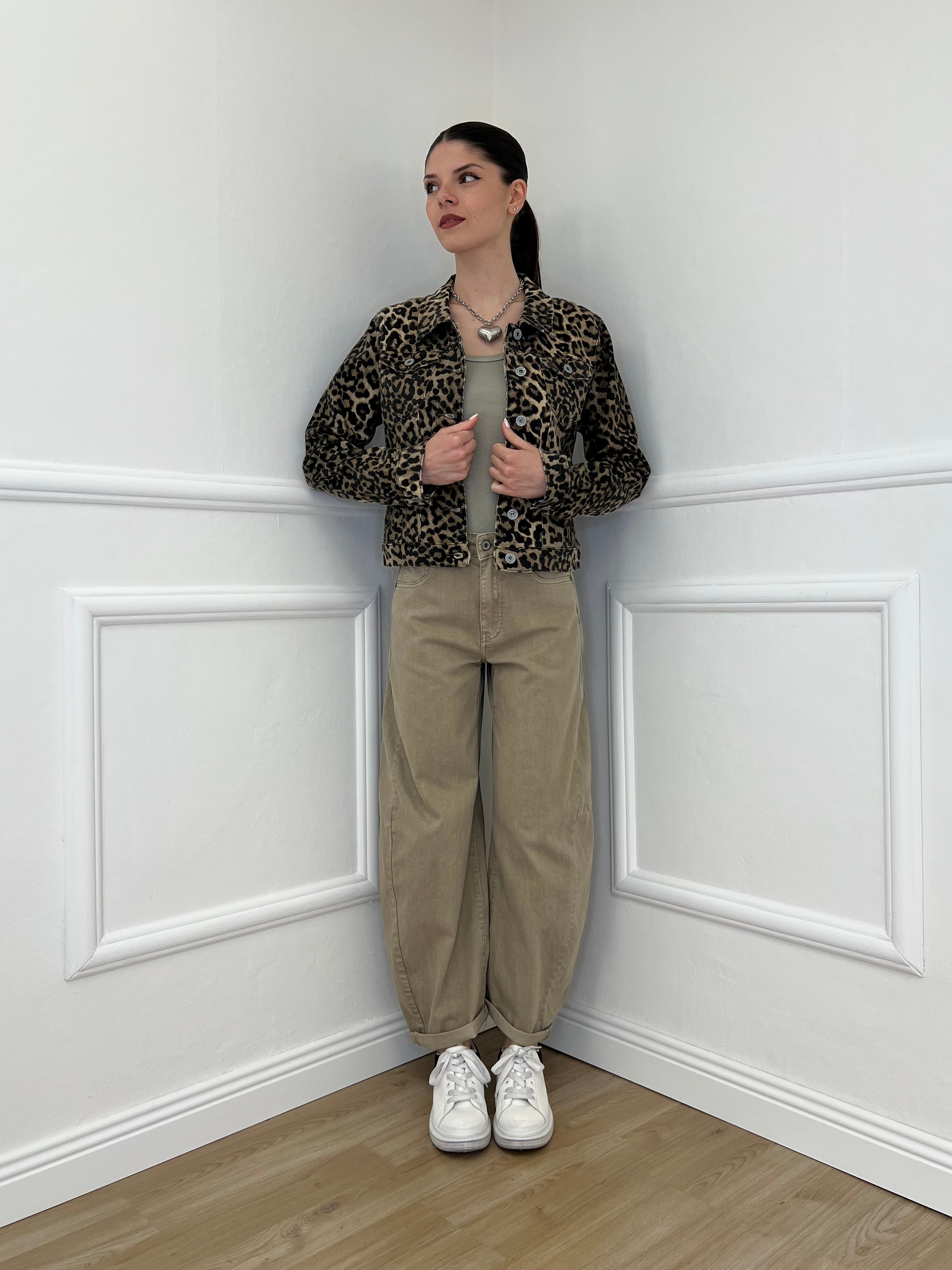 Giacca Denim Animalier 5806