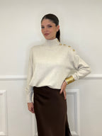 Maglia Bottoni YS9696 Ecru