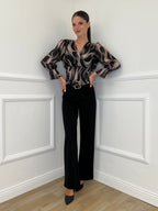 Pantalone Straight 580 Nero - Bazar Abbigliamento