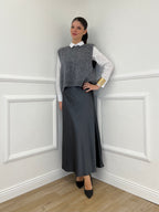 Gonna Satin 2236 Piombo