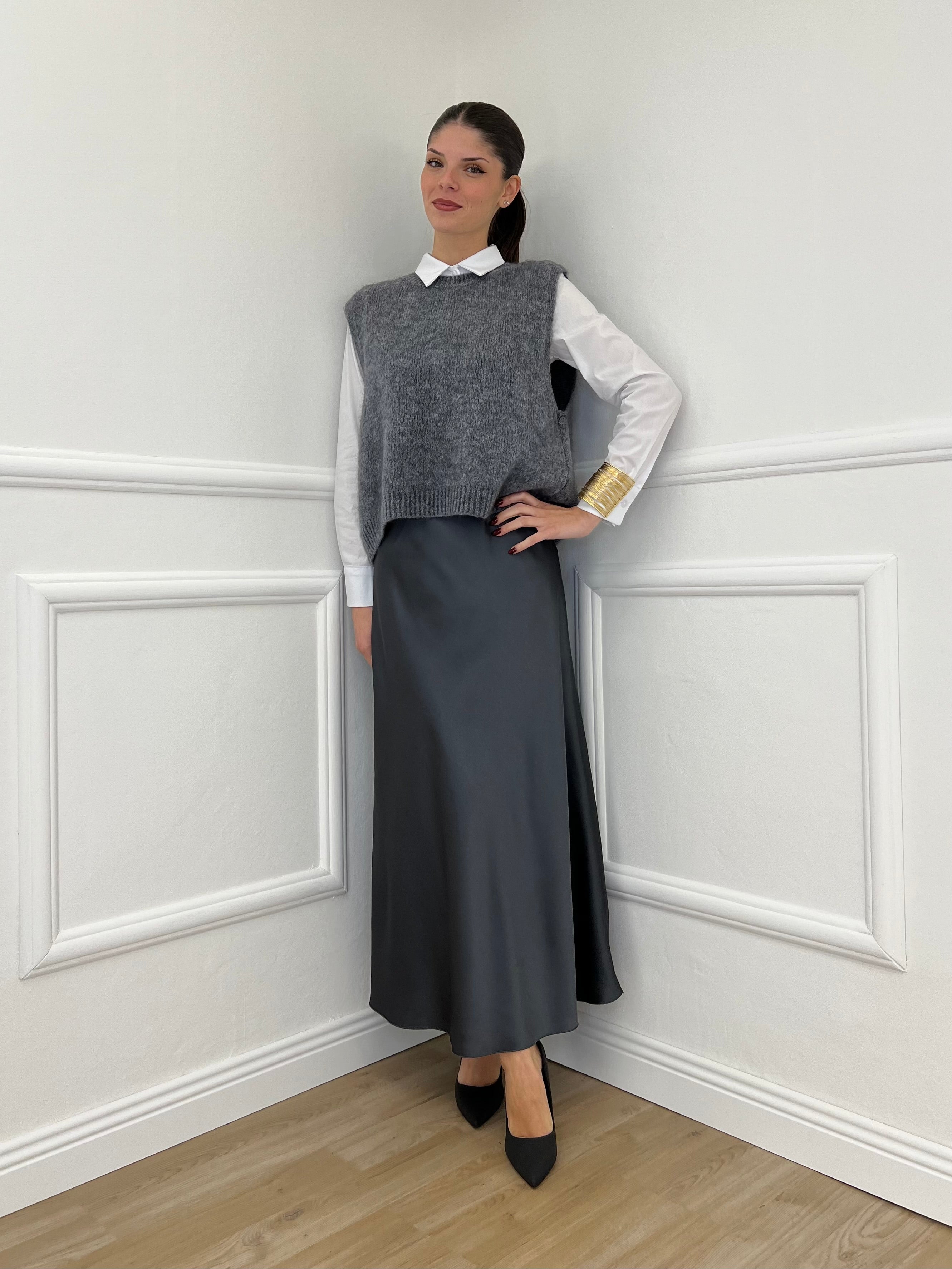 Gonna Satin 2236 Piombo