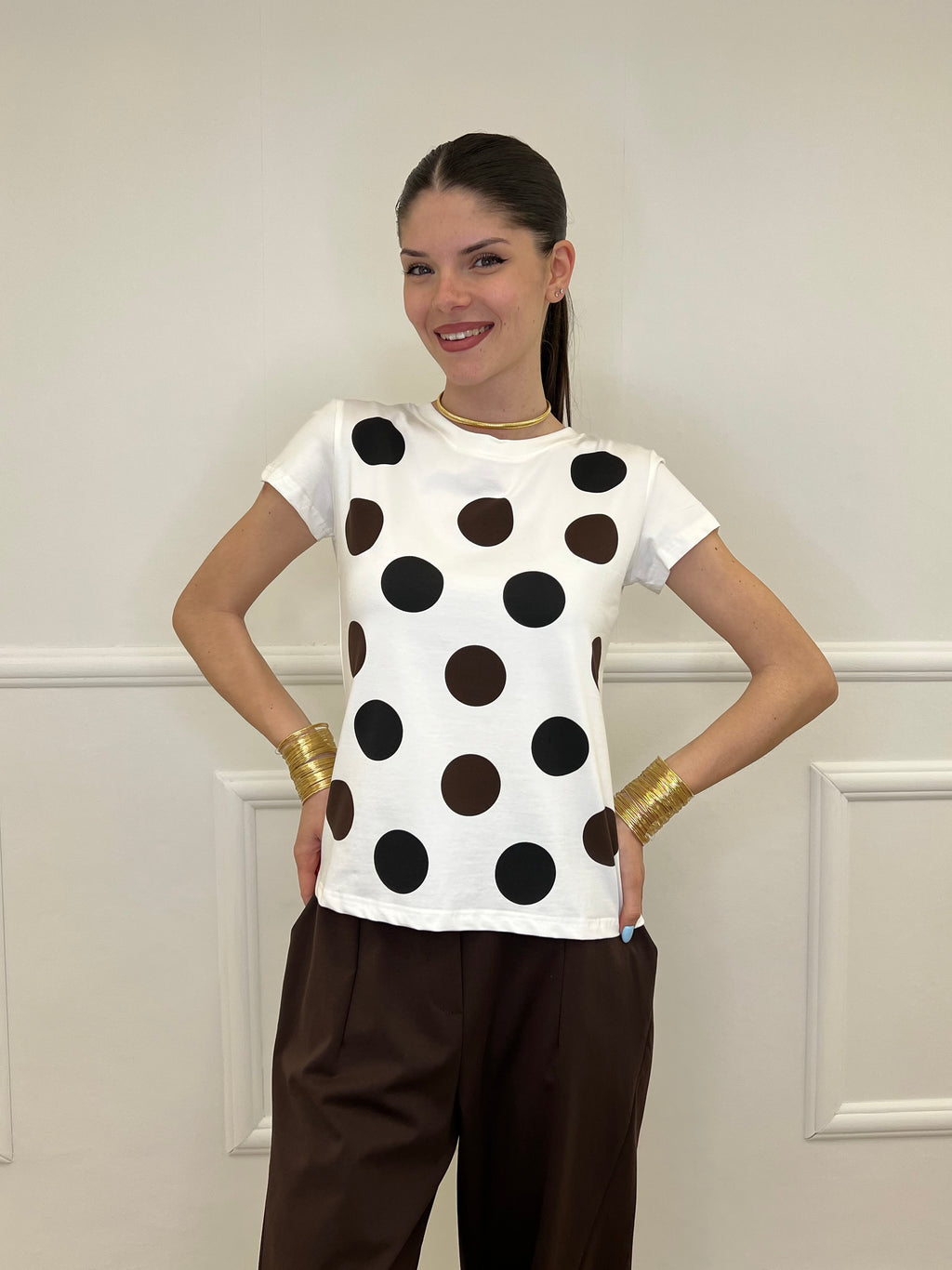 T-shirt Regular Fit Pois