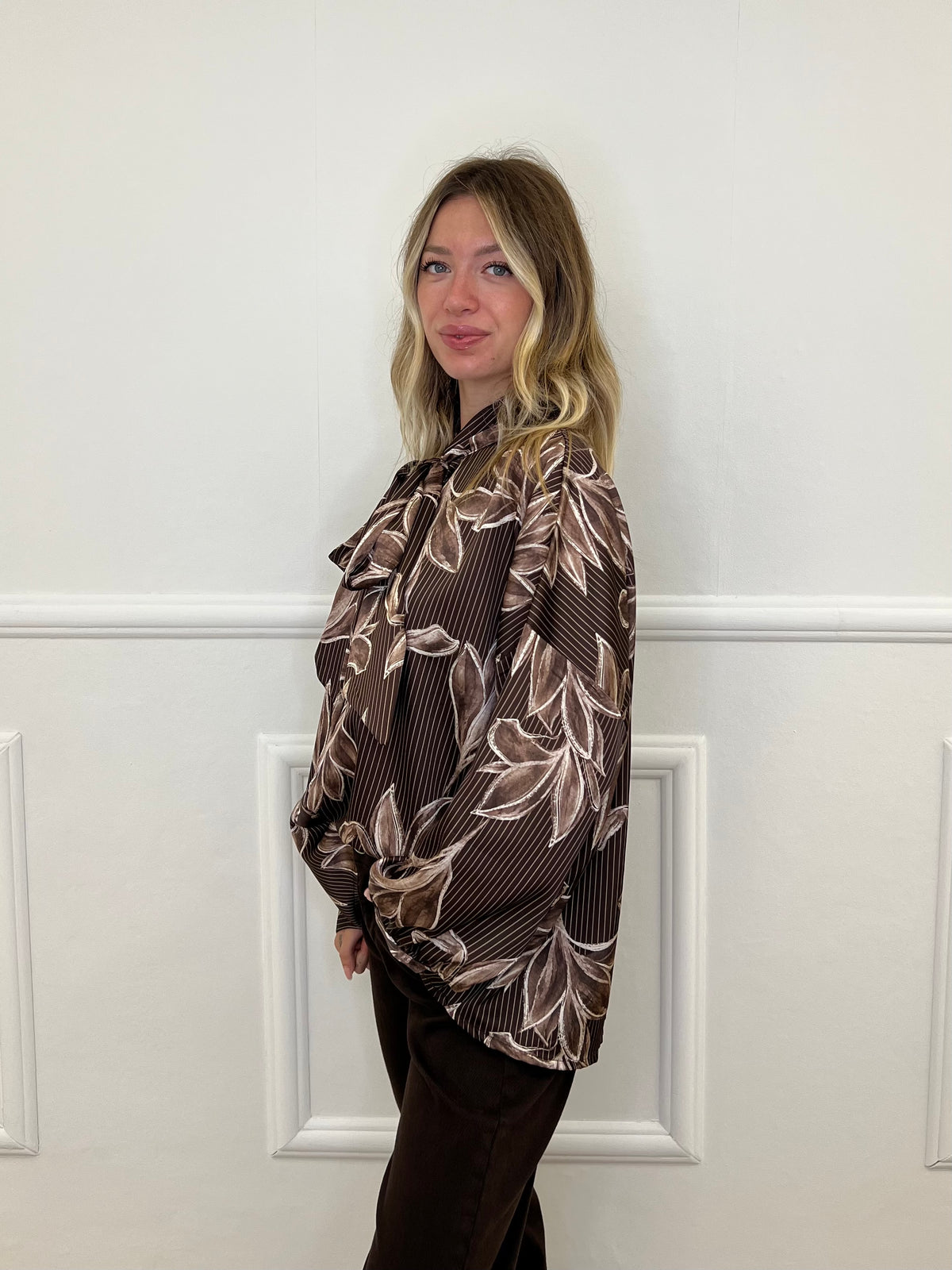 Blusa Fantasia Fiocco 8515 Marrone
