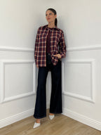 Camicia Madras A35 Burgundy