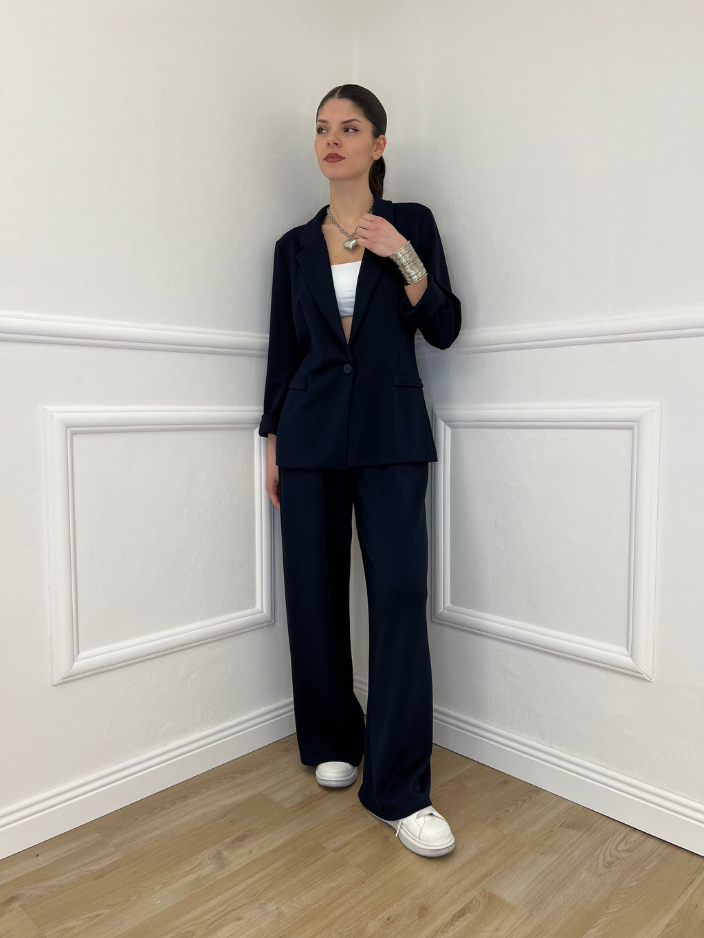 Blazer in Viscosa 27435 Blu