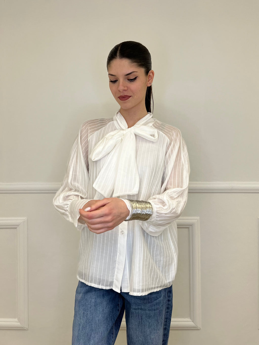 Camicia Regimental Fiocco 563841 Bianco