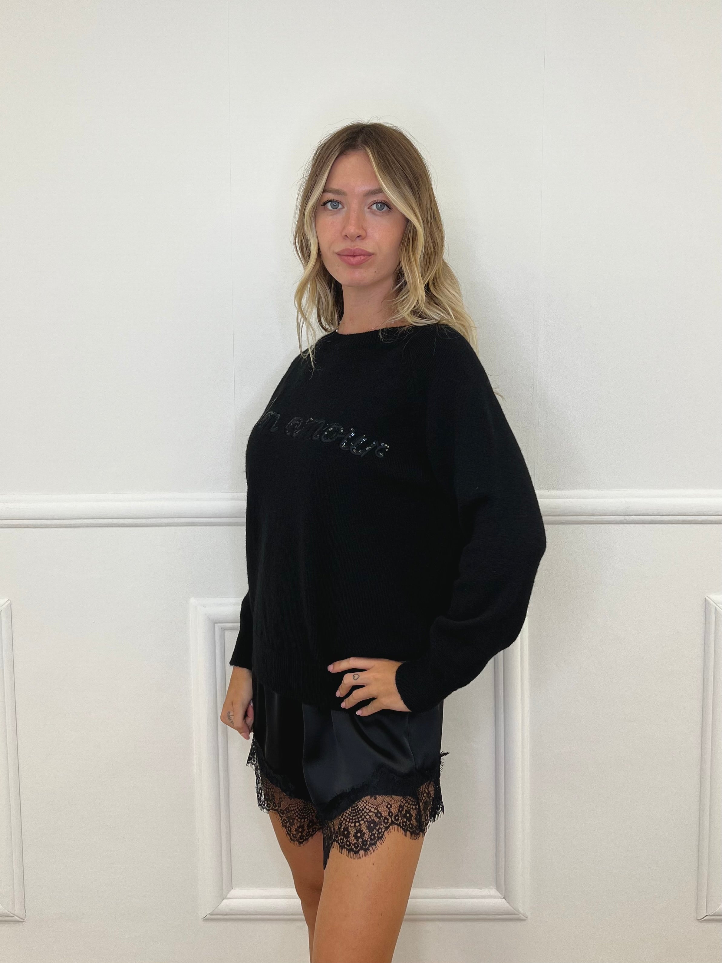 Pullover Mon Amour NZ5583 Nero