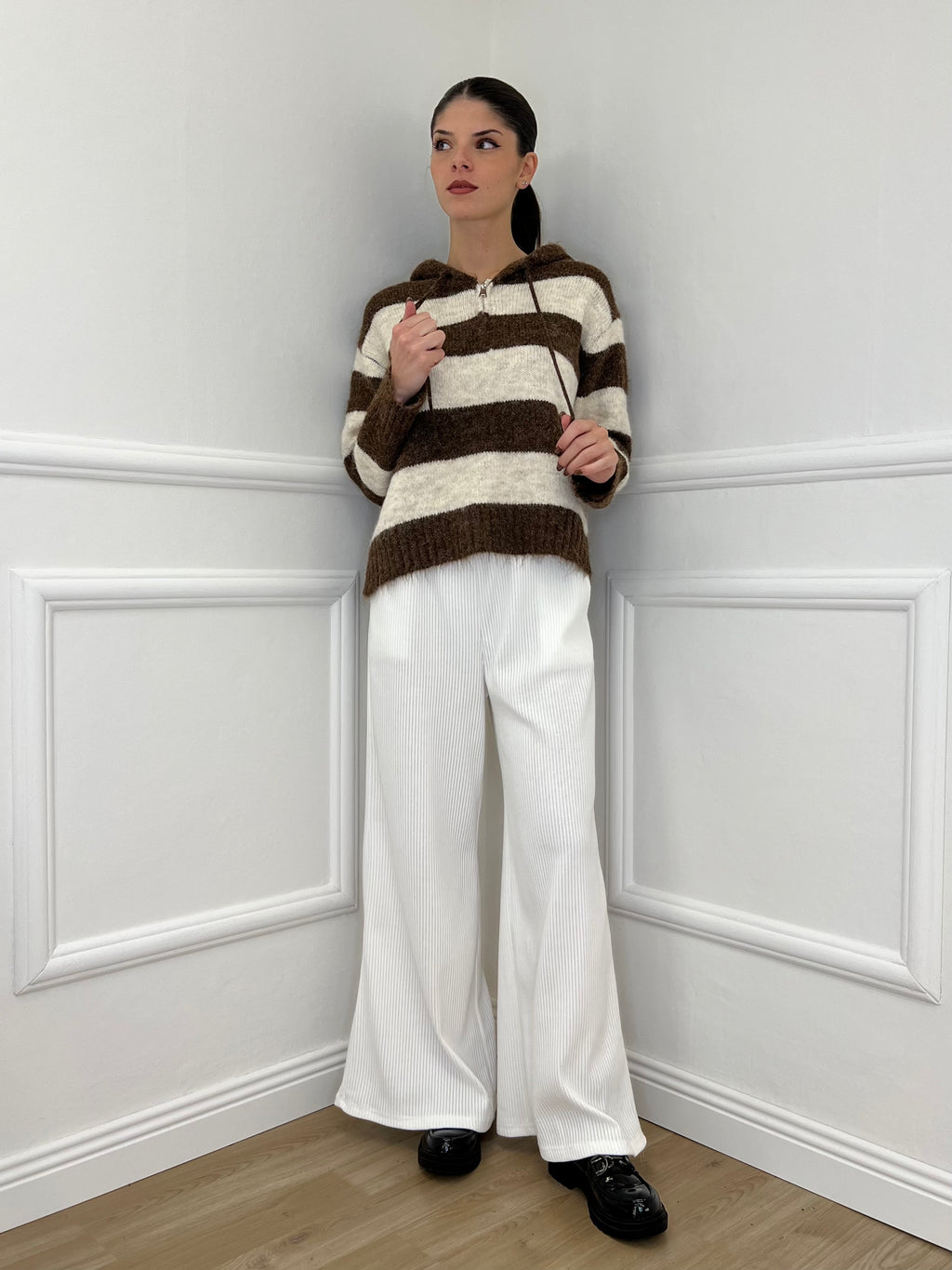 Pantalone Corduroy 6156 Bianco