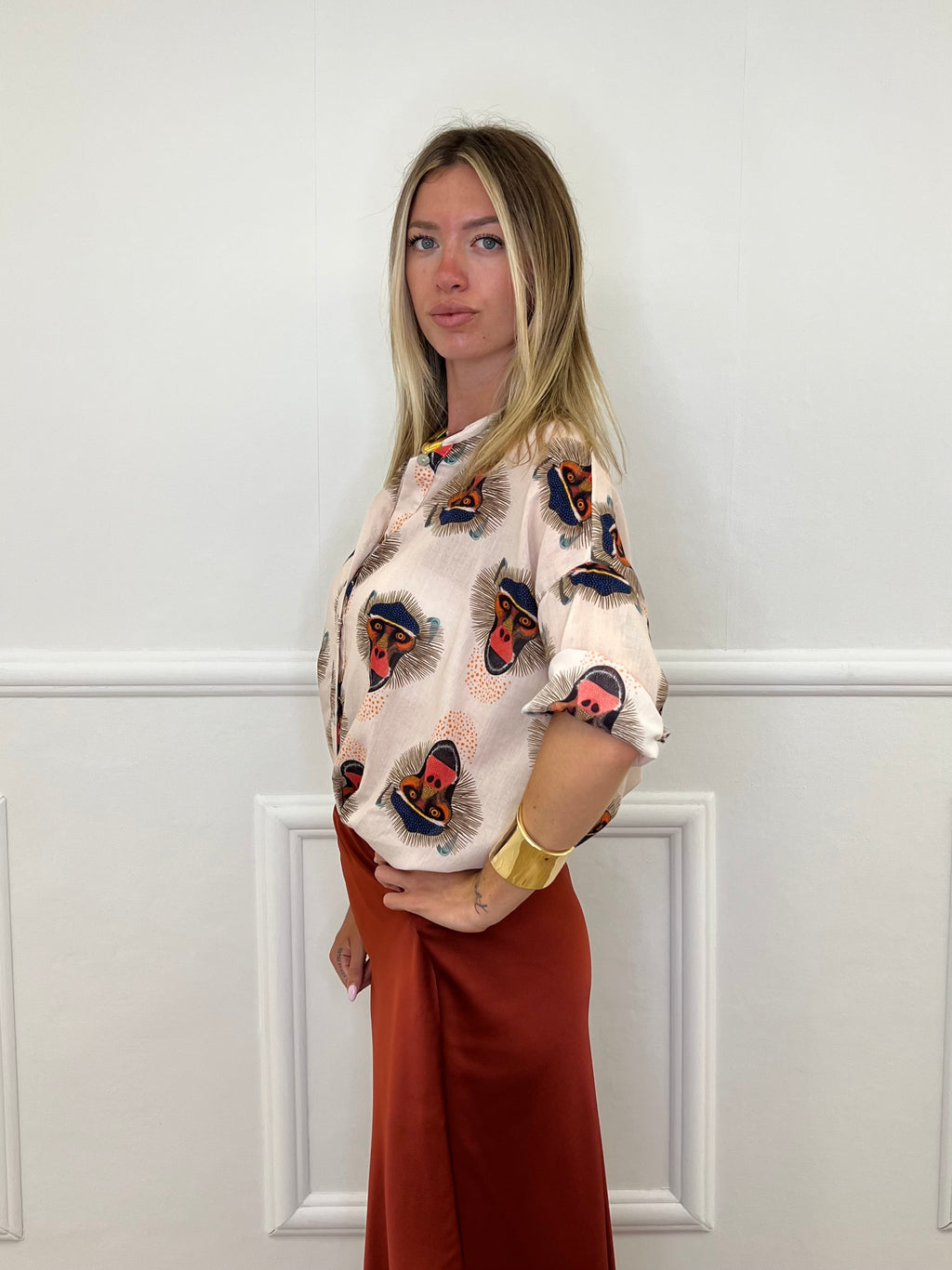 Camicia Scimmia M164 Panna