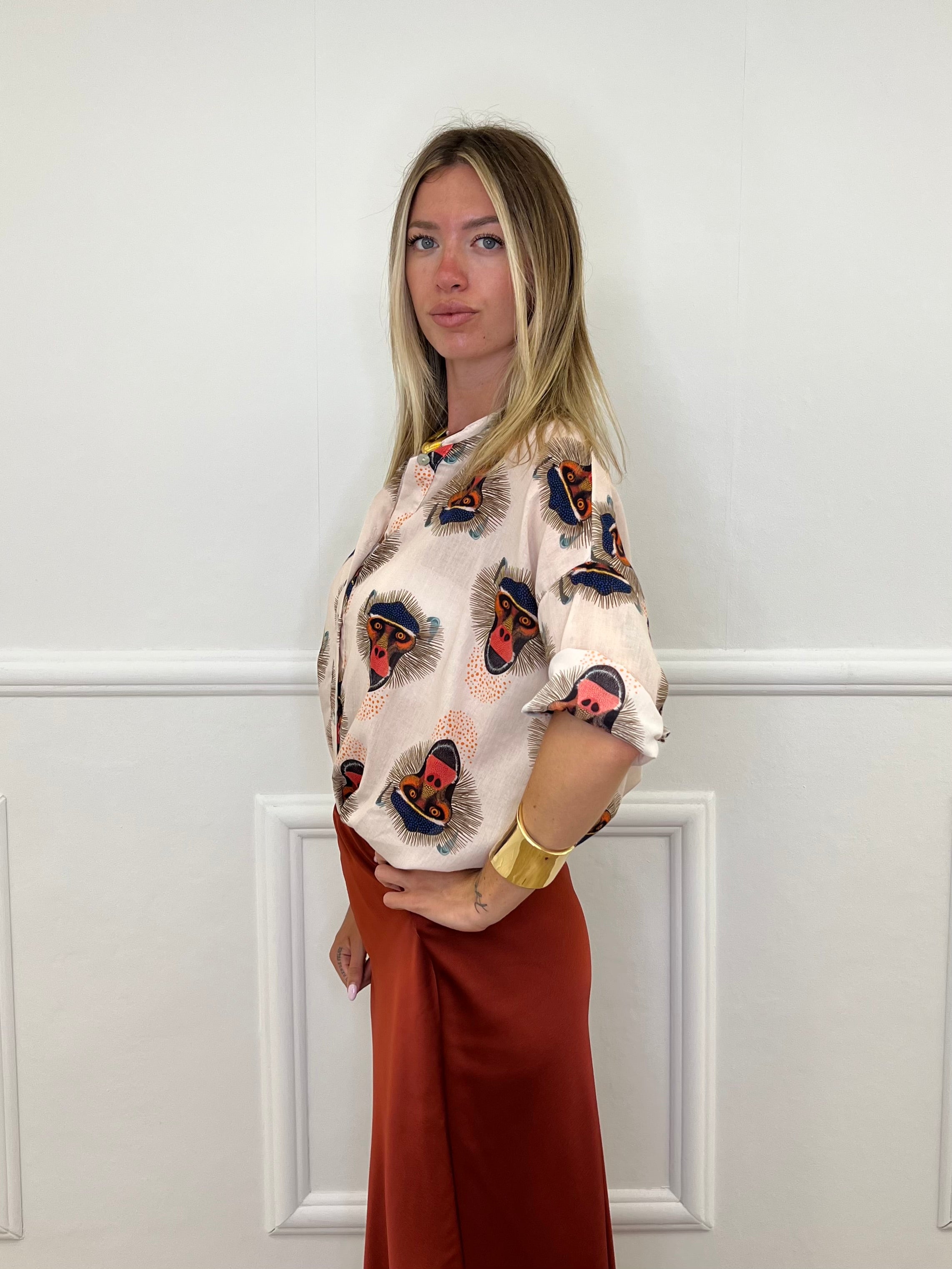 Camicia Scimmia M164 Panna