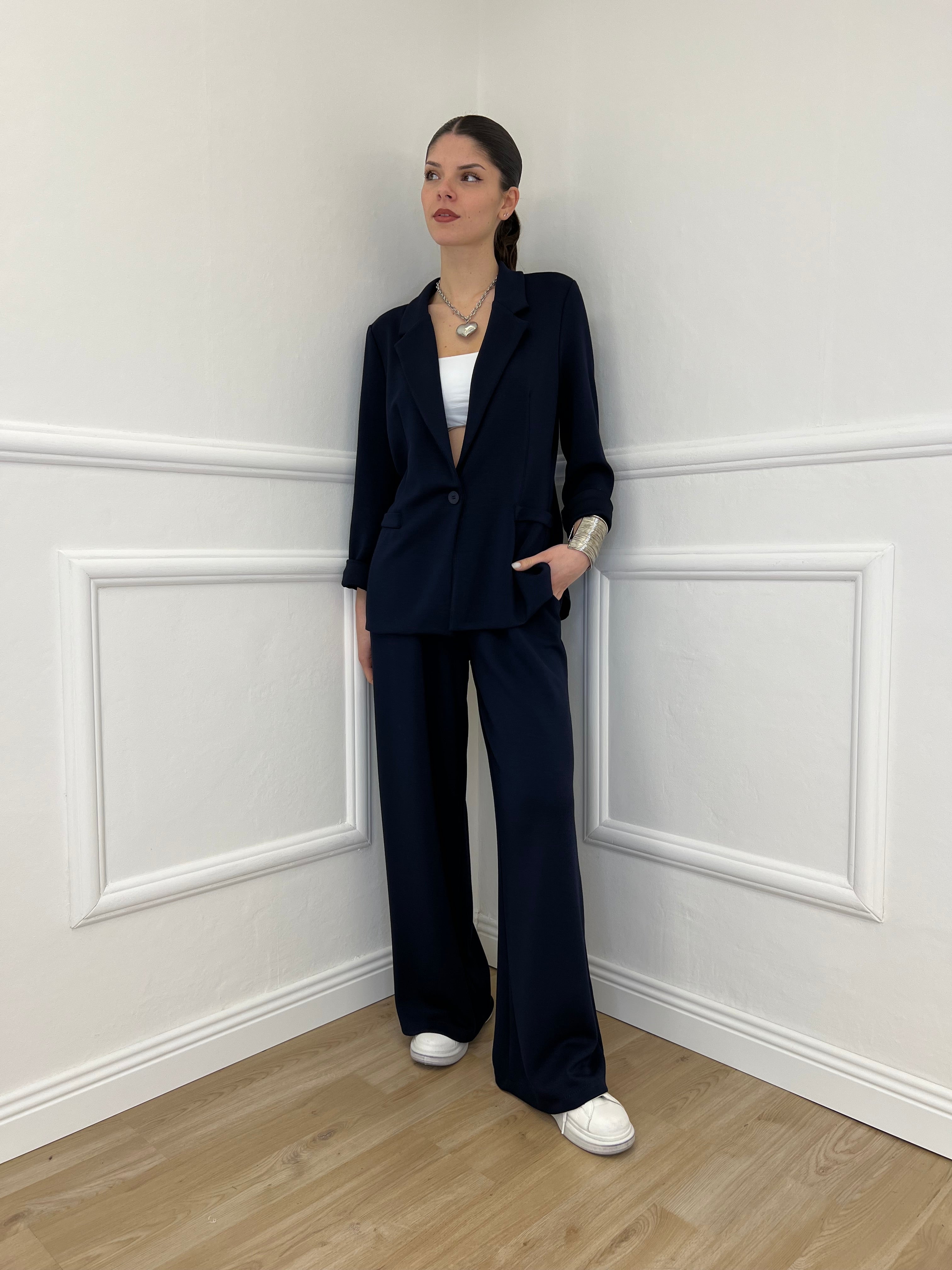 Blazer in Viscosa 27435 Blu