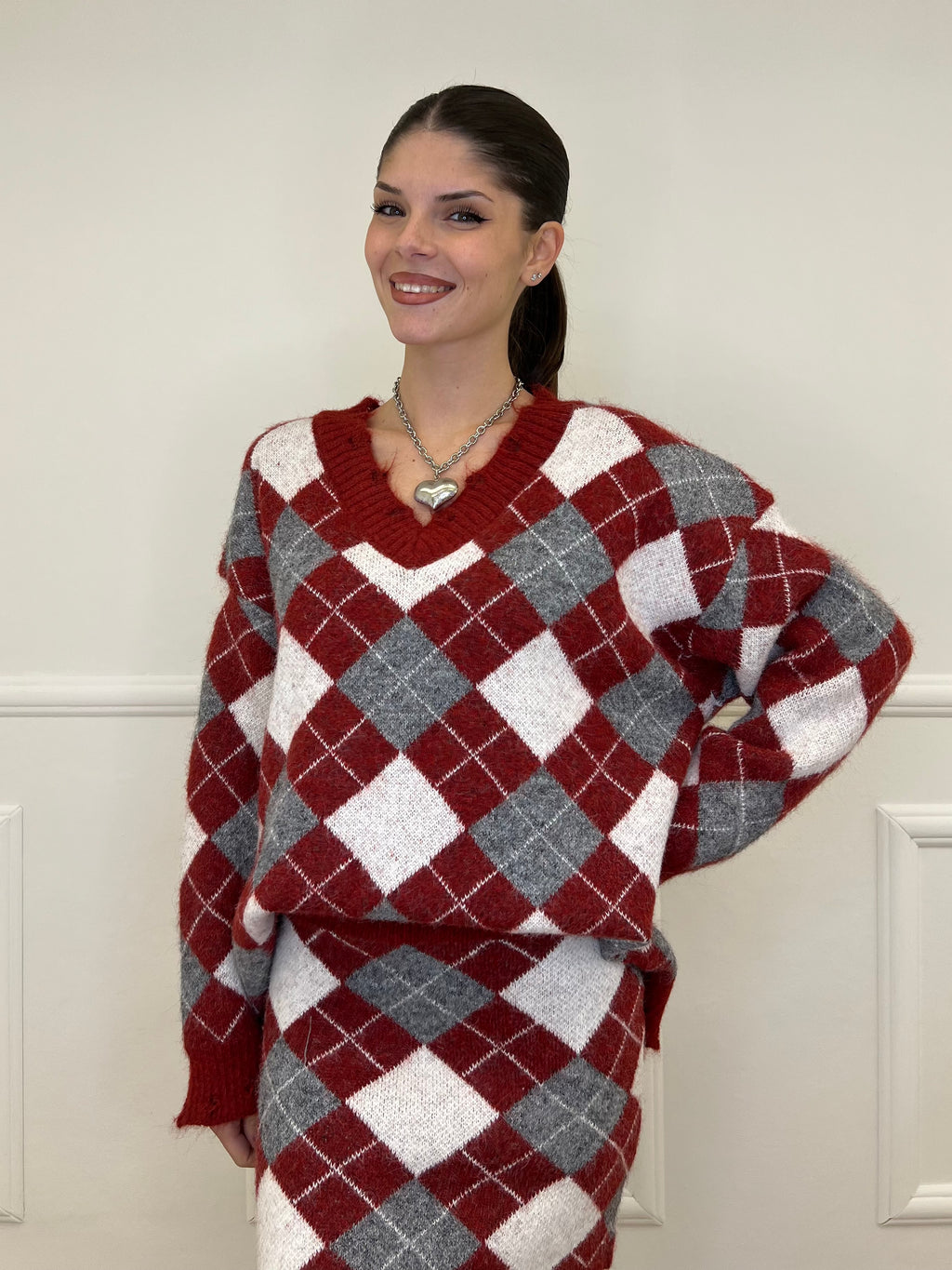 Completo Losanghe 2595 Burgundy