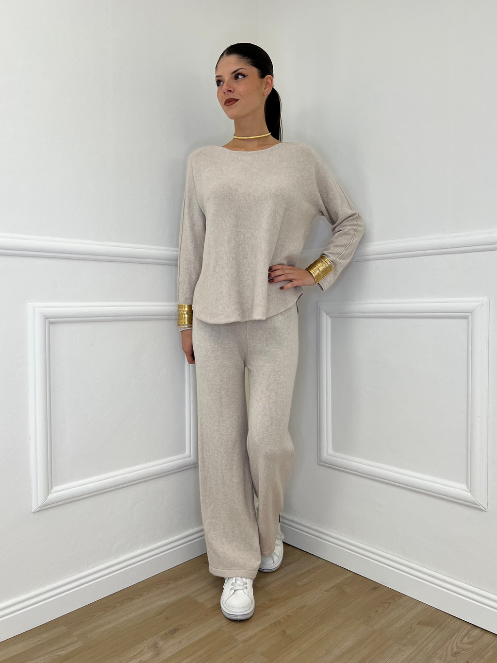 Completo Girocollo 24043 Ecru