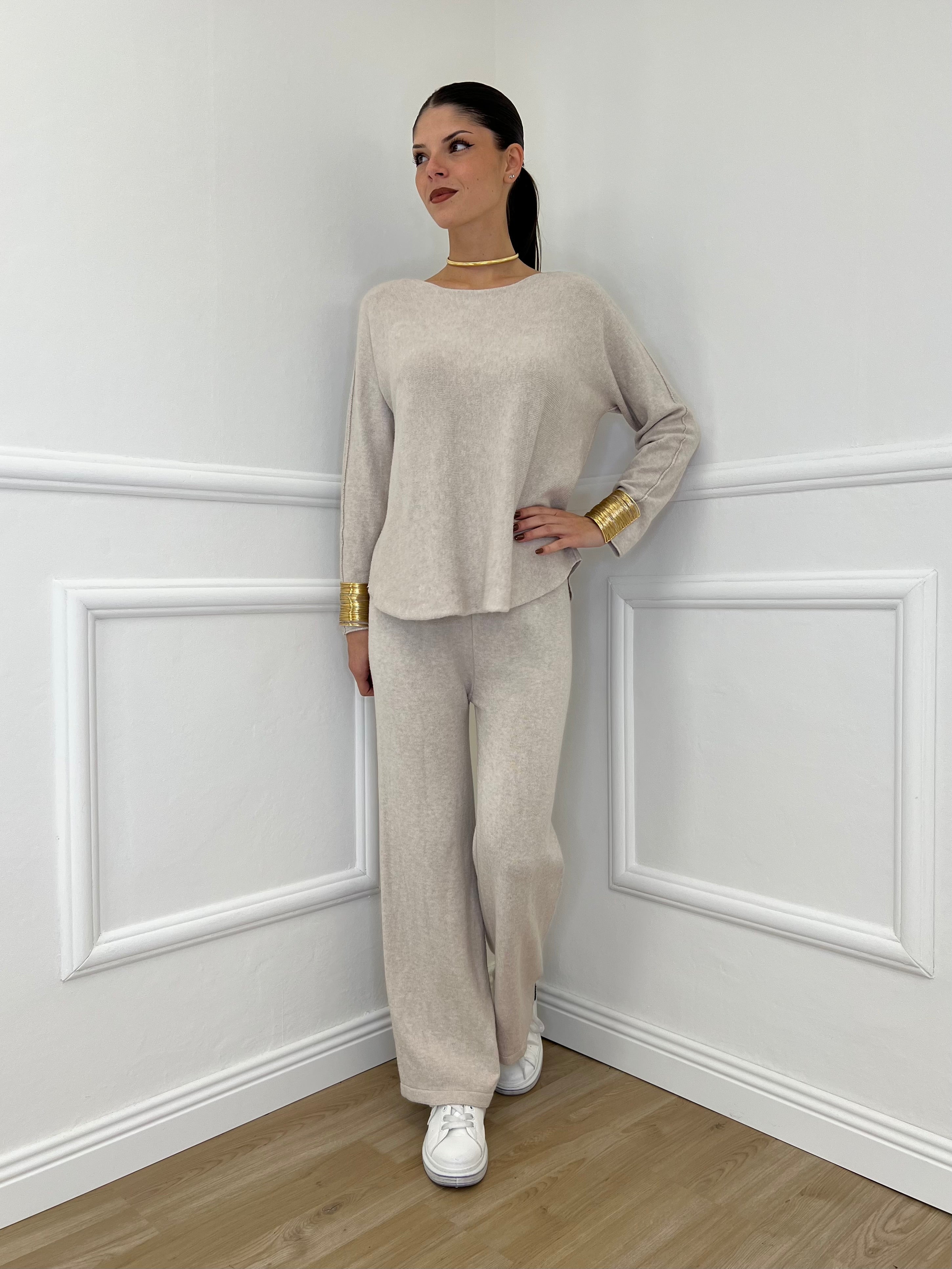 Completo Girocollo 24043 Ecru